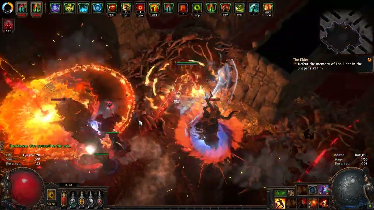 Path of Exile - The Alluring Abyss (Uber Atziri) | Gracial Hammer DPS 22m/ 39m ( if max Stack )uncut