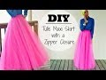 Nadira037 | DIY | Tulle Maxi Skirt | With a Hidden Zipper