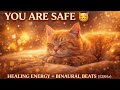 1 Hour of Healing Energy 🐱 | Binaural Beats (528Hz) for Deep Sleep & Relaxation