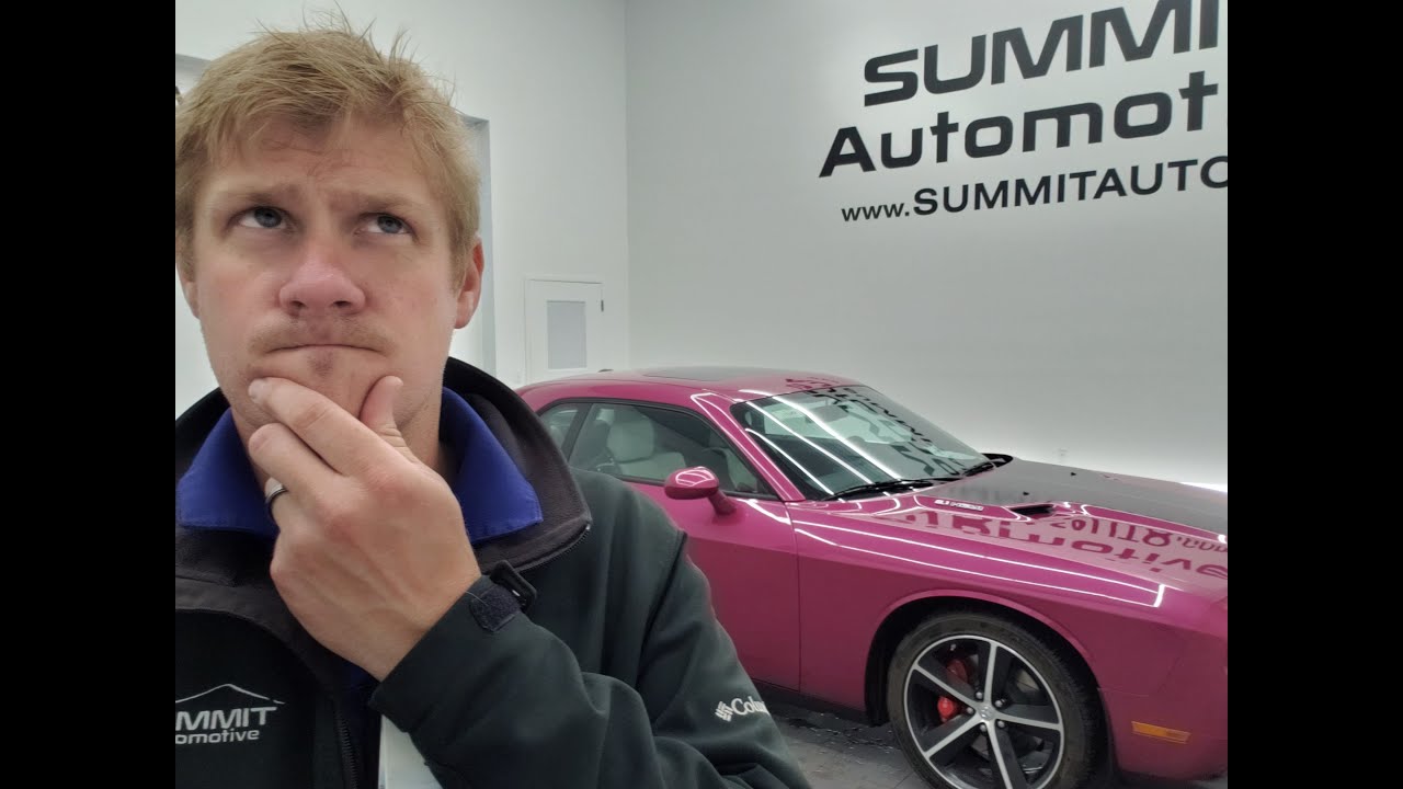 Can you guess how many miles are on this 2010 Dodge Challenger SRT8 Furious Fuchsia Limited Edition?