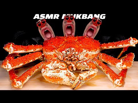 ASMR Living Giant jumbo King Crab mukbang seafood 🦀 살아있는 초대형 킹크랩 먹방! キングクラブ 帝王蟹 ปูยักษ์