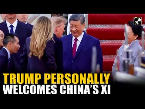 WATCH: US President Trump personally welcomes Chinese President Xi and first lady Liyuan