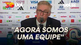 ANCELOTTI ELOGIA VITÓRIA DO BRASIL NA COPA DO MUNDO CONTRA A ESCÓCIA: 'AGORA SOMOS UMA EQUIPE'