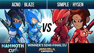 Acno & Blaze vs Simple & Hysen - Winner's Semi-Final - Mammoth Cup 2020 - 2v2 EU