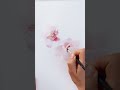 How to paint Cherry Blossom with watercolor in easy and relaxing way #watercolortutorial #arttips