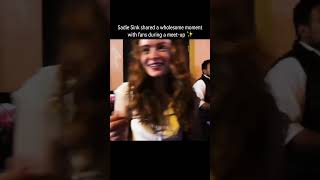 Sadie Sink fan meet-up was so wholesome 🥹✨…#sadiesink #sadie #popculture