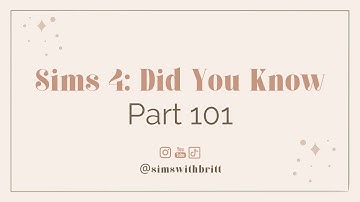 Sims 4: Did You Know Part 101 | Sadness Hotline | Sims 4 Base Game | #shorts #tutorial #sims4