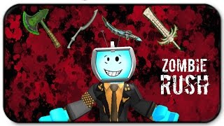 Roblox Zombie Rush Z Weapons Pack 1 Gameplay I Have New Toys Youtube - roblox zombie rush how to get fang of spiders