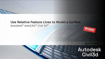 how to Use Relative Feature Lines to Model a Surface in civil 3d #autocadcivil3d #civil3d #civilcad