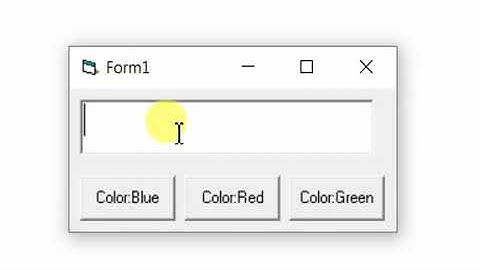 Visual Basic - Merubah warna tulisan menggunakan RGB code