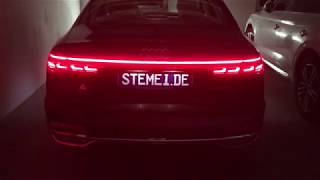 Audi A8 4N - dwa beep activated with light show by night with OBDAPP