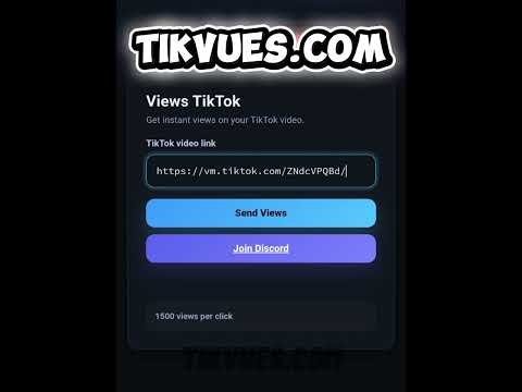 tiktok tikvues view boost likes followers OP
