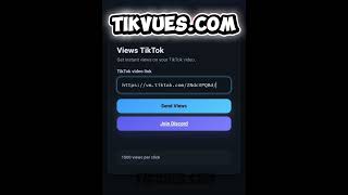 tiktok tikvues view boost likes followers OP