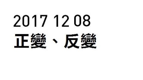 [DSE MATHS][20171208] 正變與反變(一)