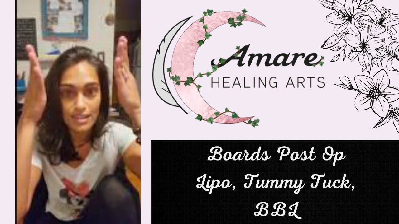 Use Lipo Foams, NOT Boards Post -Op Lipo, Tummy Tuck, BBL