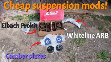 Mini R50/R53 cheap suspension mods and upgrades - springs, camber plates, rear ARB