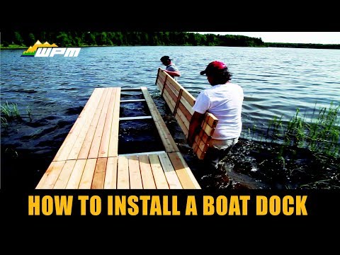 How to install a boat dock #WPM - YouTube