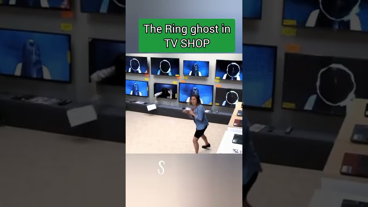 the ring ghost comes out of TV shop 