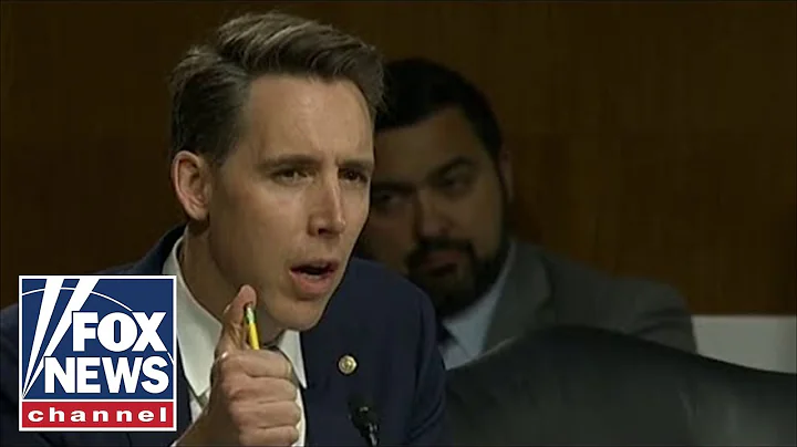 Sen. Hawley discusses viral hearing moment with pr...