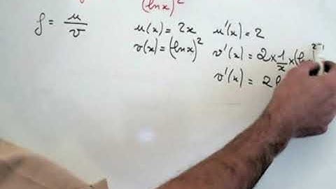 Comment dériver un quotient : fonction logarithme en TS