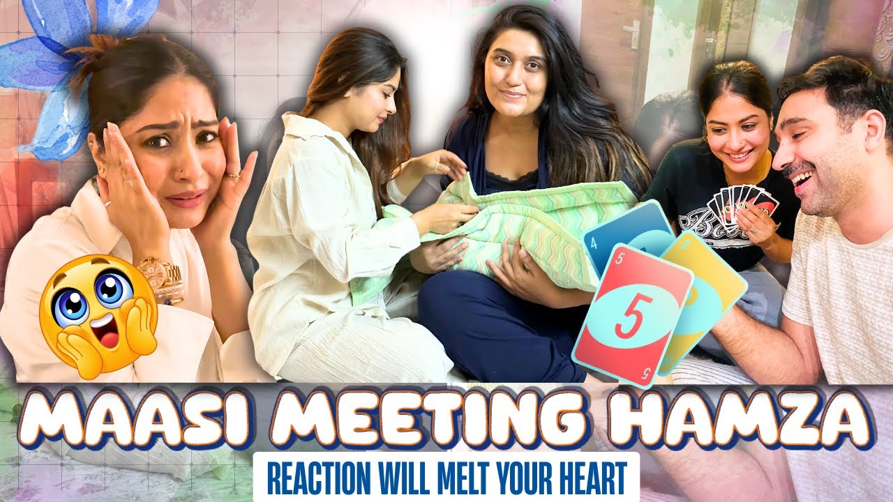 Hamza meeting @krishnamukherjii maasi first time♥️ : Maasi & Baby 💖