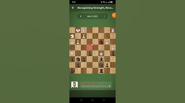 Chess.com Daily Puzzle Day 62 Recognizing Strenght, Revealing Weakness
