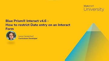 How to restrict Date entry on a SS&C | Blue Prism®️ Interact Form