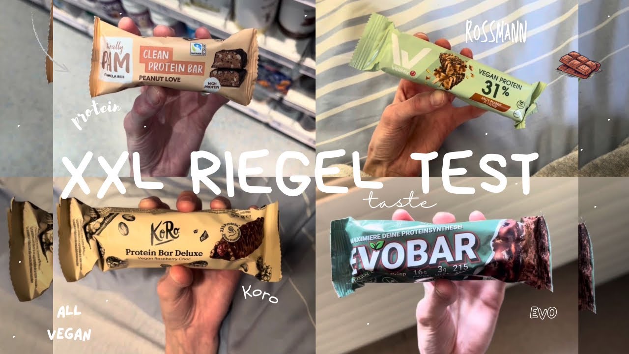 XXXL (Protein)Riegel Taste Test | Evo, Rossmann, Hej,…