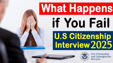 Als je NIET slaagt voor je sollicitatiegesprek voor het Amerikaanse staatsburgerschap in 2025 😥😞,...