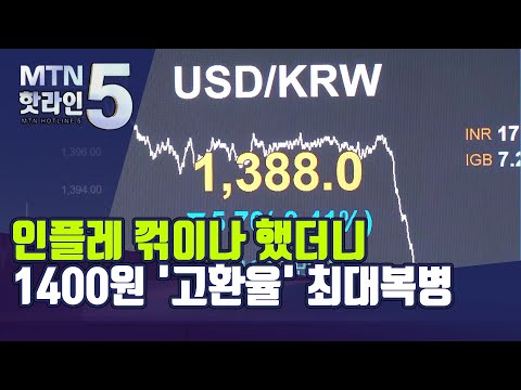 인플레 꺾이나 했더니…1400원 &amp;#39;고환율&amp;#39; <strong>최대복병</strong> / 머니투데이방송 (뉴스)