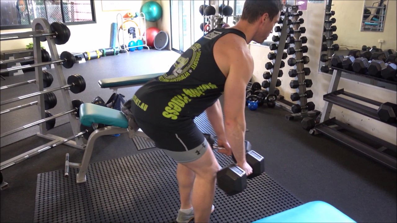 How To: Dumbbell Bent Over Row - YouTube
