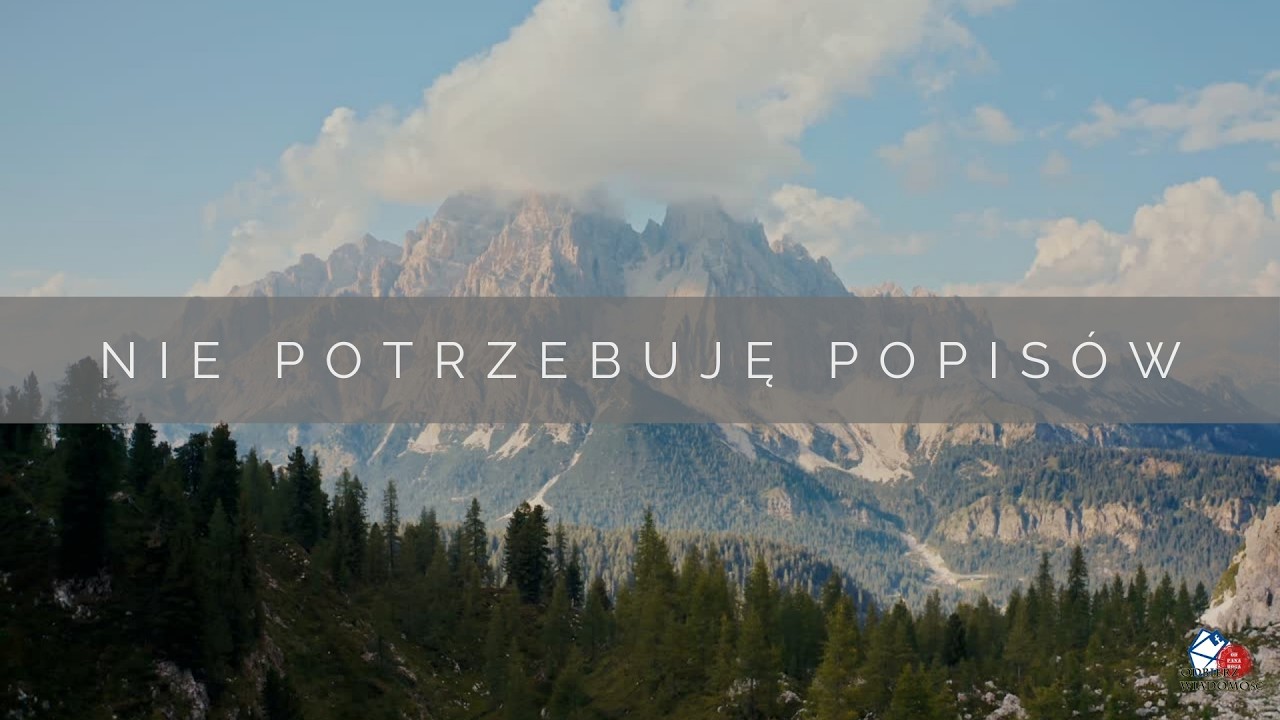 Wiadomość od Pana Boga -  NIE POTRZEBUJĘ POPISÓW