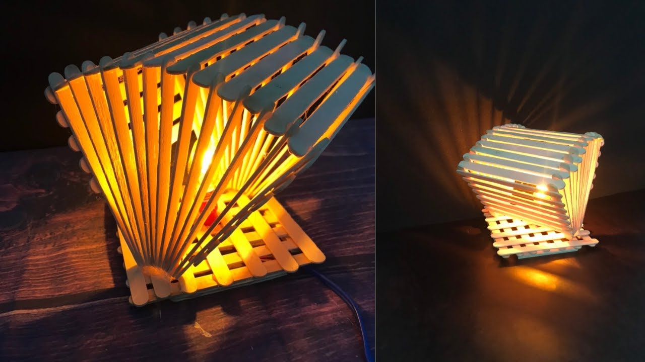 [Tutorial] How to make a beautiful Homemade Night Lamp from Ice Cream ...