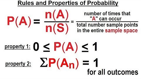 Statistics: Ch 4 Probability in Statistics (26 of 74) Rules and Properties of Probability
