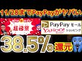 【最大38.5%還元】超PayPay祭で11/28ネットショッピングの還元率が高すぎる件　Yahooショッピング　paypayモール