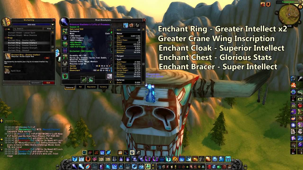 WoW: Frost Mage PvP Gems/Enchants/Professions Guide!