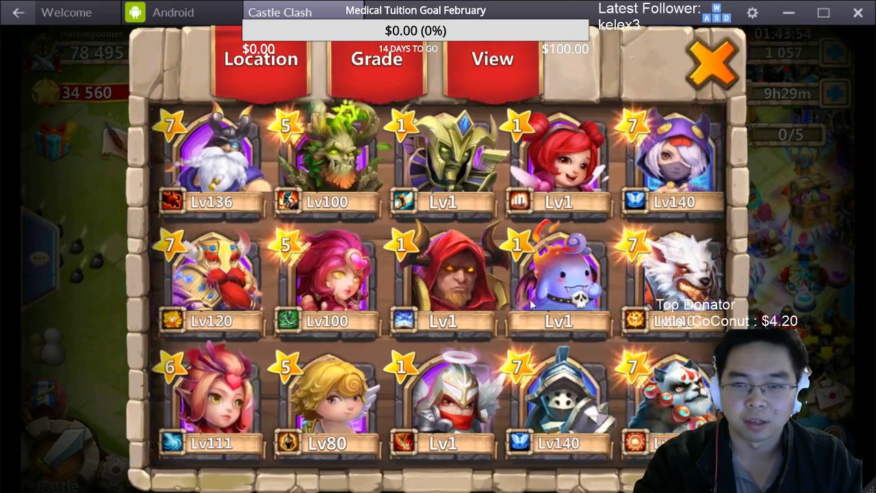 Castle Clash Rolling 4K Gems 3 LEGENDARIES!!!!!!!