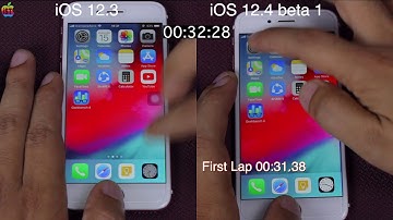 iOS 12.4 beta 1 vs iOS 12.3 speed test on iPhone 6s | iSuperTech