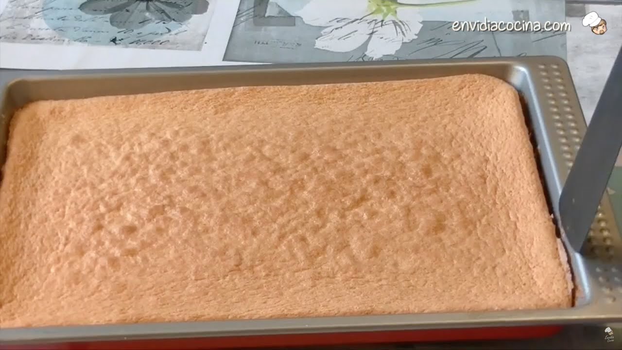 ✯ Bizcocho plancha 🍰, base para Brazo gitano, Tartas y Tiramisu ✯ #113
