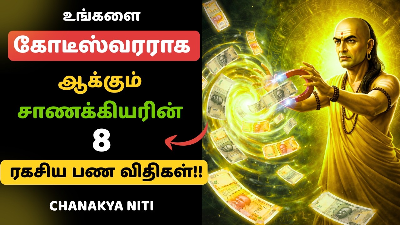 💰கோடீஸ்வரர் ஆக ஆசையா? 📜சாணக்கியரின் 8 MONEY SECRETS!|Chanakya niti money Psychology tamil