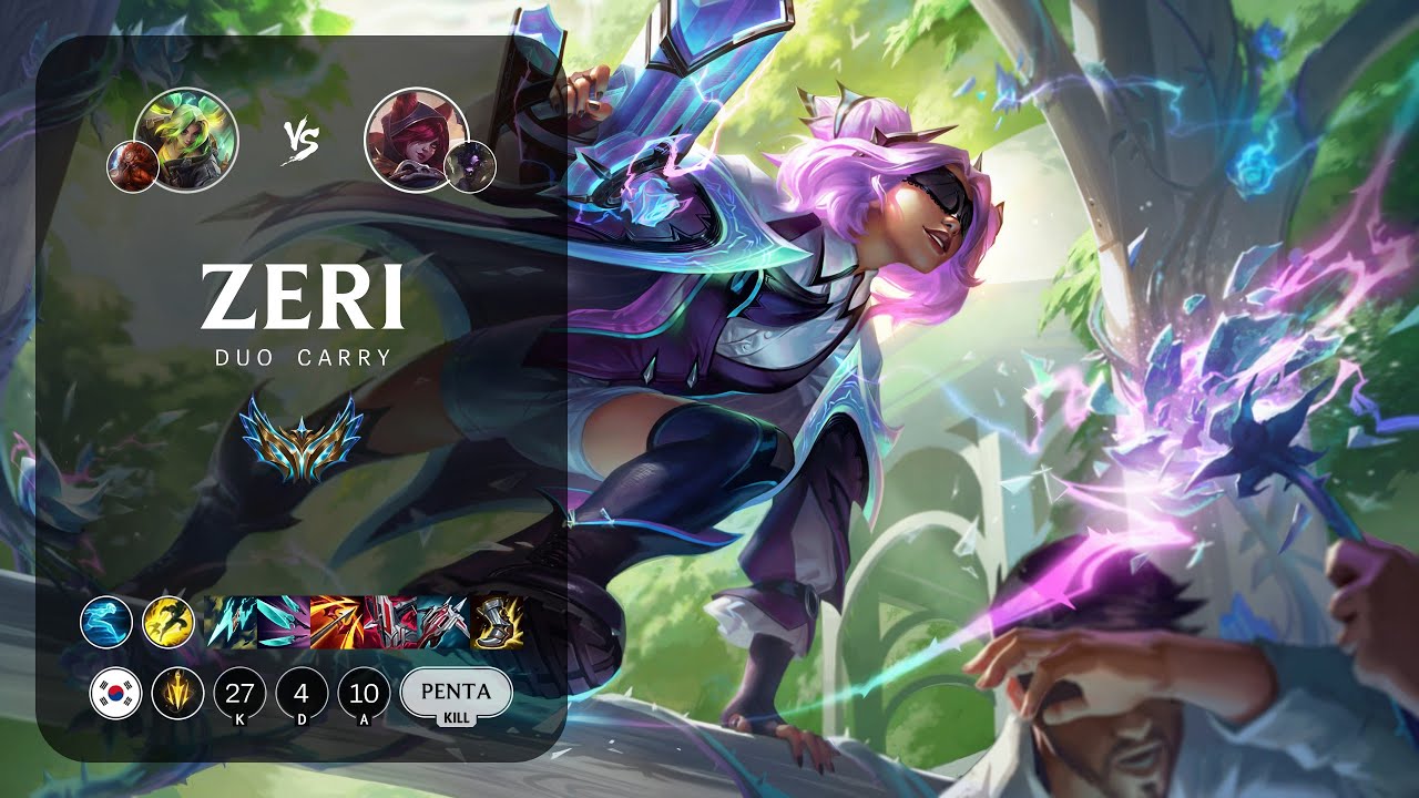 Zeri ADC vs Xayah - KR Challenger Patch 13.13