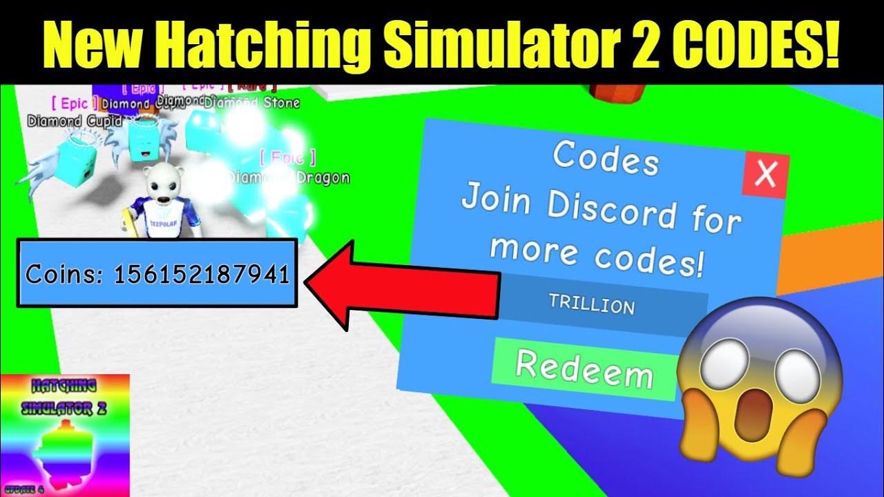 NEW CODES IN HATCHING SIMULATOR 2 Roblox YouTube