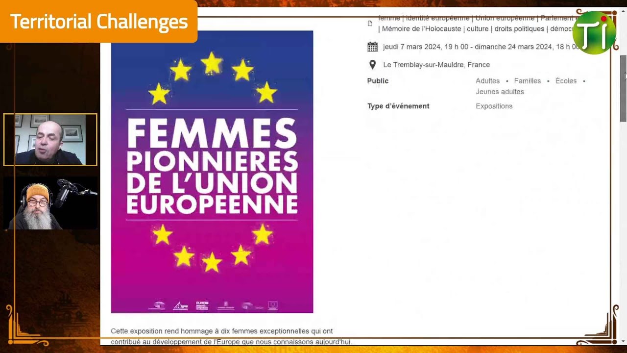 Territorial Challenges : Talk Show Confluence du Sam 9/03/2024