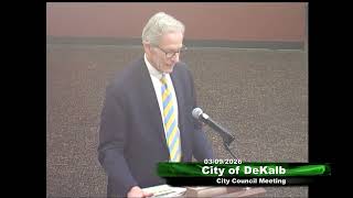 City Council Meeting for March 9th, 2026
