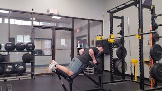 Chest Supported DB Row (w/ 5 sec eccentric)