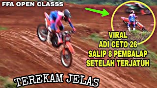 HEBOH! ADI CETO SALIP 8 PEMBALAP SEKALIGUS,grasstrack margajaya 18 Des 2022