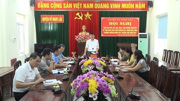 THƯỜNG TRỰC HUYỆN ỦY TỔ CHỨC HỘI NGHỊ GIAO BAN CÁC BAN ĐẢNG, ỦY BAN KIỂM TRA, VĂN PHÒNG HUYỆN ỦY.