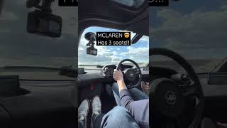 3 seat Mclaren #mclaren #mclarenauto #lifestylevlogs #billionairelifestyle