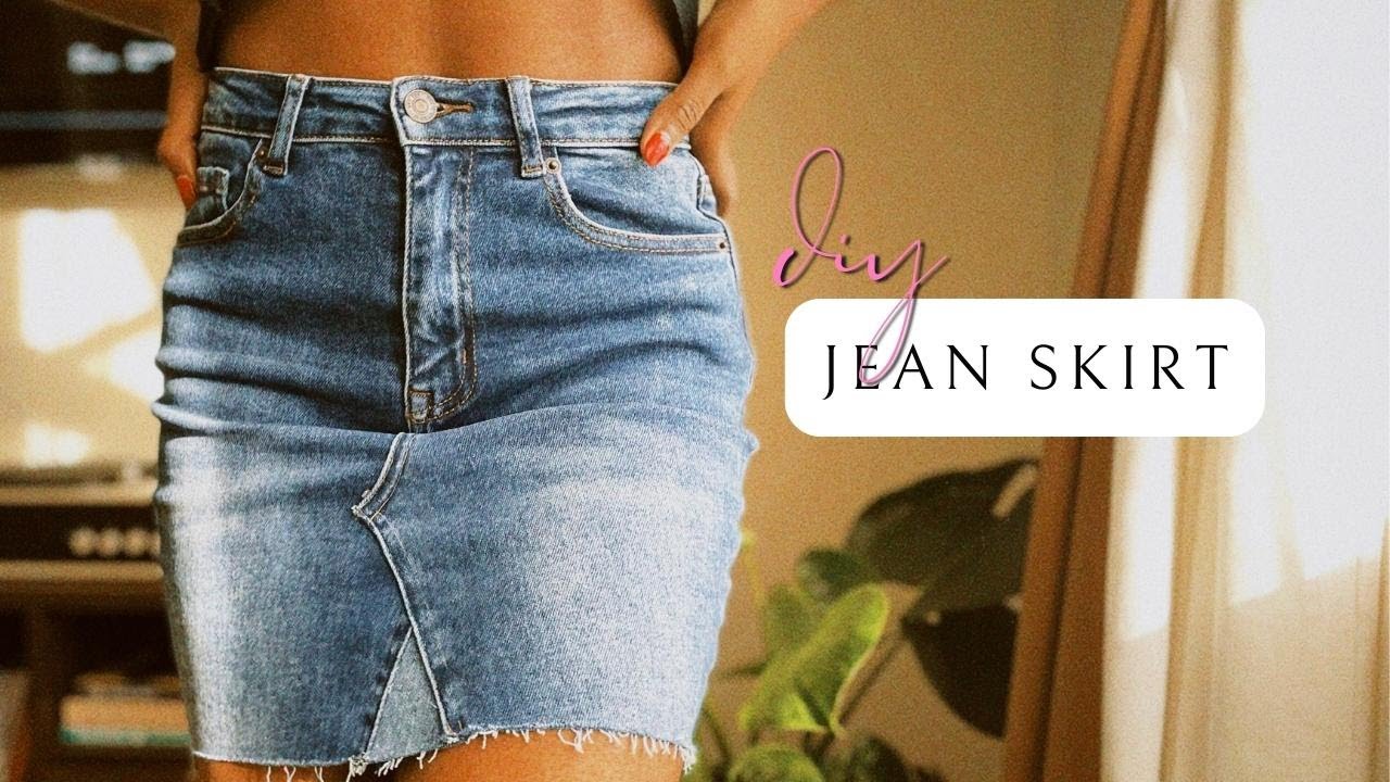 How To Make A Skirt Out Of Jeans  Farmhouse on Boone