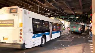 MTA Bus #7459 on the Q32 to Jackson Heights at the 74th St Bus Terminal